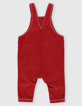 Overol Petit Bateau de algodón para bebé niña