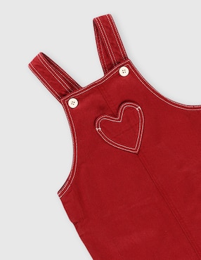 Overol Petit Bateau de algodón para bebé niña