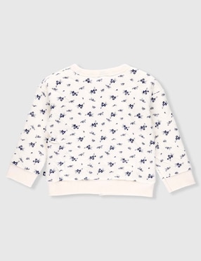 Sudadera Petit Bateau para bebé niña