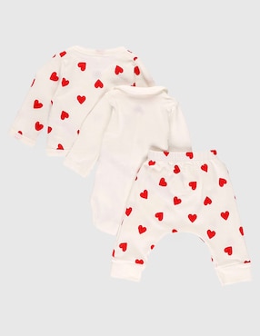 Conjunto Petit Bateau de algodón para bebé niña