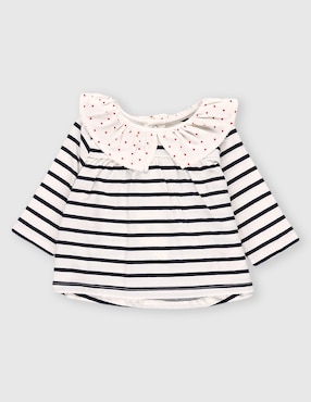 Blusa Petit Bateau para bebé niña