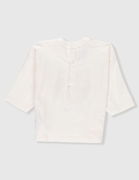 Playera Petit Bateau manga corta para bebé niña