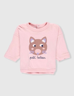 Blusa Petit Bateau para bebé niña