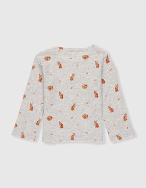 Playera Mon Caramel manga larga para bebé unisex