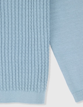 Playera tipo polo Mon Caramel de algodón par bebé niño