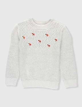 Suéter texturizado Mon Caramel para bebé unisex