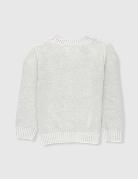 Suéter texturizado Mon Caramel para bebé unisex