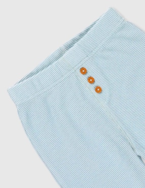 Conjunto deportivo regular Mon Caramel con elástico para bebé niño