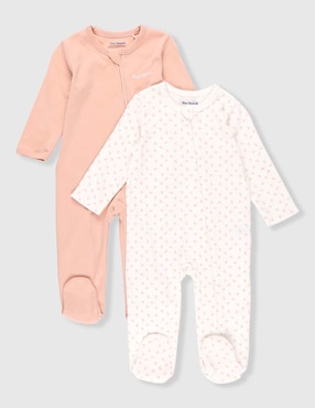 Set de mamelucos Mon Caramel de algodón para bebé niña