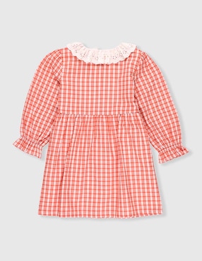 Vestido Mon Caramel manga globo para niña