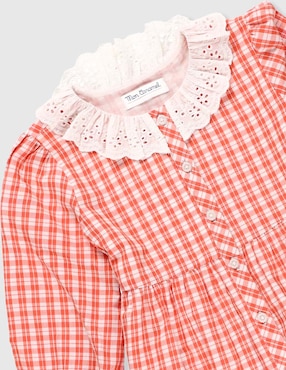 Vestido Mon Caramel manga globo para niña