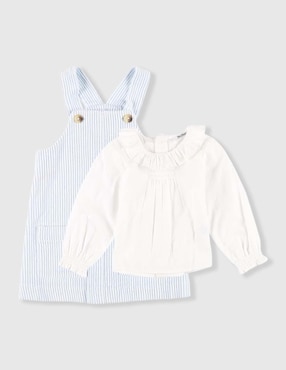 Conjunto Mon Caramel de algodón para bebé niña