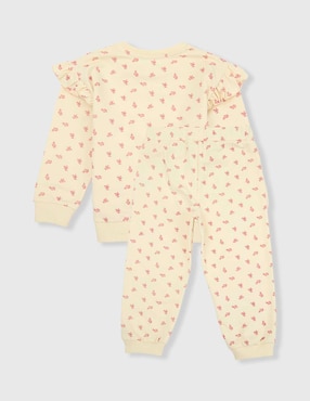 Conjunto pants Mon Caramel de algodón para bebé niña