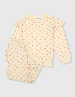 Conjunto pants Mon Caramel de algodón para bebé niña