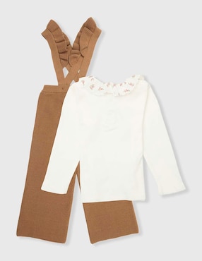 Conjunto Mon Caramel de algodón para bebé niña