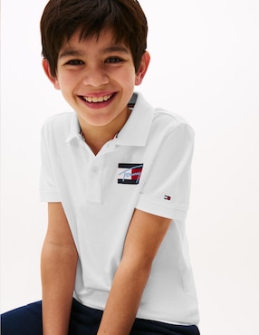 Playera tipo polo Tommy Hilfiger de algodón para bebé niño