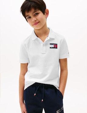 Playera tipo polo Tommy Hilfiger de algodón para bebé niño