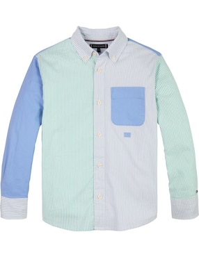 Camisa casual Tommy Hilfiger de algodón manga larga para niño