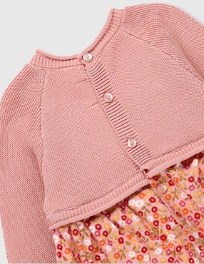 Vestido Mayoral manga larga para bebé niña