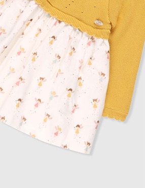 Vestido Mayoral manga regular para bebé niña