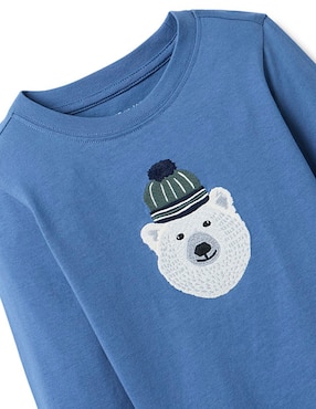Playera Janie And Jack manga larga para bebé niño
