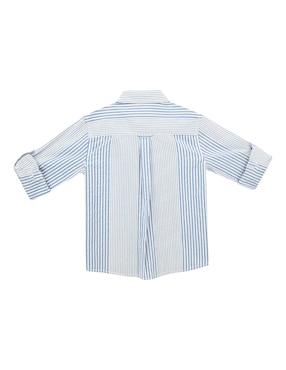 Camisa casual Ferrioni Jurien de algodón manga larga para niño