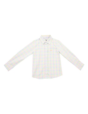 Camisa casual Ferrioni Blaine de algodón manga larga para niño