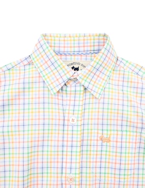 Camisa casual Ferrioni Blaine de algodón manga larga para niño