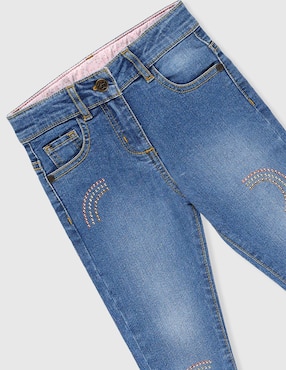 Jeans straight Ferrioni para bebé niña