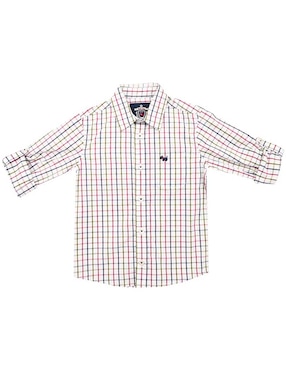 Camisa casual Ferrioni Zigola de algodón manga larga para niño