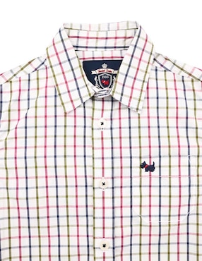 Camisa casual Ferrioni Zigola de algodón manga larga para niño
