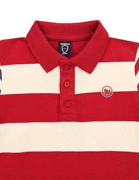 Playera tipo polo Ferrioni Cleave de algodón para bebé niño