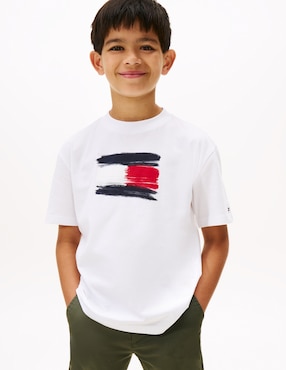 Playera Tommy Hilfiger manga corta para niño