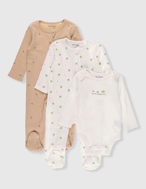 Set bebé Mon Caramel de algodón para niño