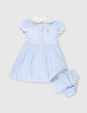 Vestido con calzón Mon Caramel manga regular para niña