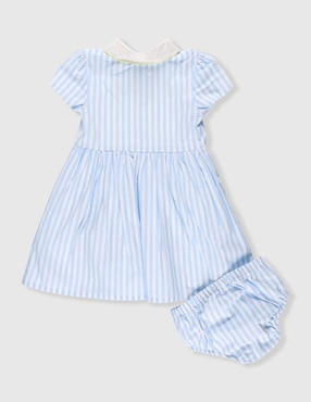 Vestido con calzón Mon Caramel manga regular para niña