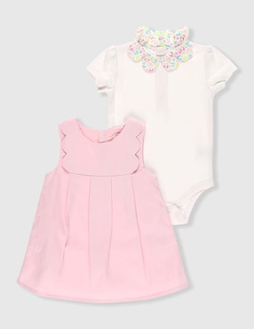 Conjunto Mon Caramel de algodón para niña