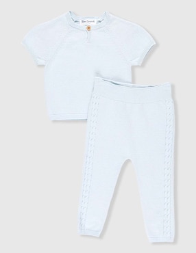 Conjunto Mon Caramel de algodón para niño