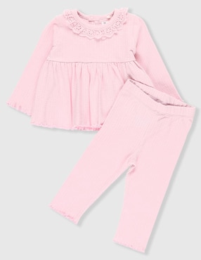 Conjunto Mon Caramel de algodón para niña