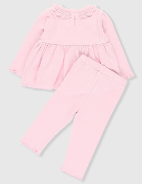 Conjunto Mon Caramel de algodón para niña
