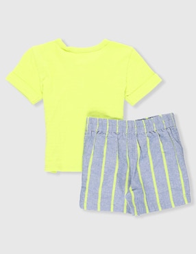 Conjunto Mon Caramel de algodón para niño