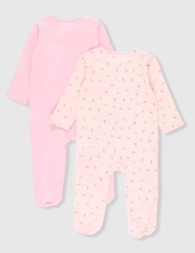 Set de mamelucos Mon Caramel de algodón para bebé niña