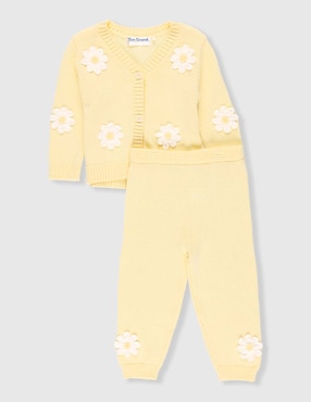 Conjunto Mon Caramel de algodón para bebé niña