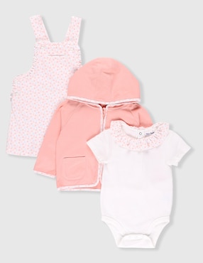 Conjunto Mon Caramel de algodón para bebé niña