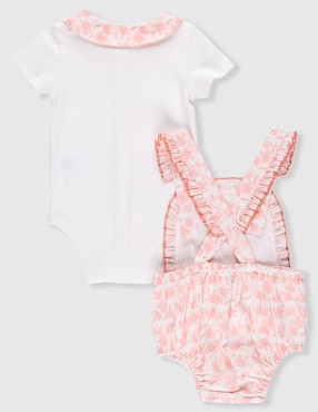 Conjunto Mon Caramel de algodón para bebé niña