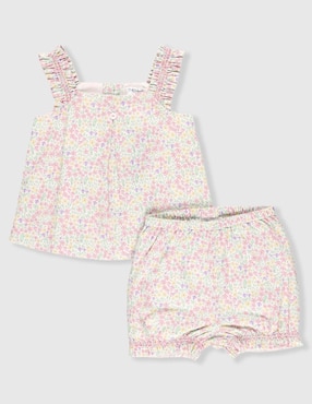 Conjunto Mon Caramel de algodón para bebé niña