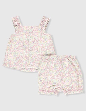 Conjunto Mon Caramel de algodón para bebé niña