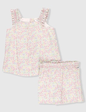 Conjunto Mon Caramel de algodón para bebé niña