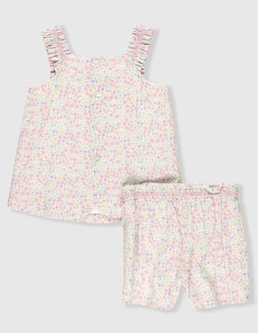 Conjunto Mon Caramel de algodón para bebé niña