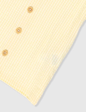 Camisa casual Mon Caramel de algodón manga corta para niño
